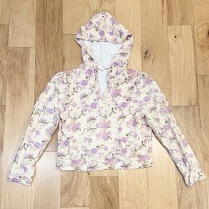 LoveShackFancy Women’s Kirby Floral Hoodie Sweater